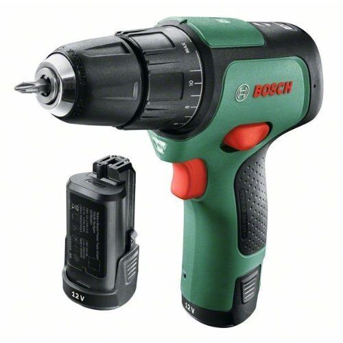  12-V-POWER FOR ALL-Akkusystem Bosch Akku-Zweigang-Schlagbohrschrauber EasyImpact 12: 2x Akkupack (2,0 Ah), Ladegerät 12377480