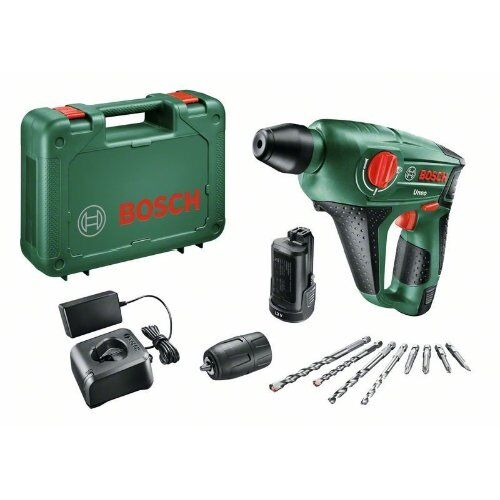  12-V-POWER FOR ALL-Akkusystem Bosch Akku-Bohrhammer Uneo, mit 2 x PBA 12V 2.5 Ah Akku, Ladegerät AL 1115 CV 12377476