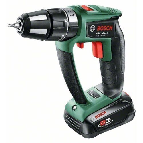  18-V-POWER FOR ALL-Akkusystem Bosch Akku-Zweigang-Schlagbohrschrauber PSB 18 LI-2 Ergonomic, mit 1 x PBA 18V 2.5 Ah 12377510
