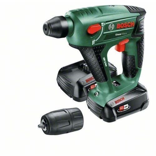  18-V-POWER FOR ALL-Akkusystem Bosch Akku-Bohrhammer Uneo Maxx, mit 2 x PBA 18V 2.5 Ah Akku 12377582