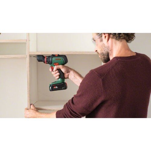 18-V-POWER FOR ALL-Akkusystem Bosch Akku-Zweigang-Bohrschrauber AdvancedDrill 18: 2x Akku, Winkel-, Exzenteraufsatz 12377540