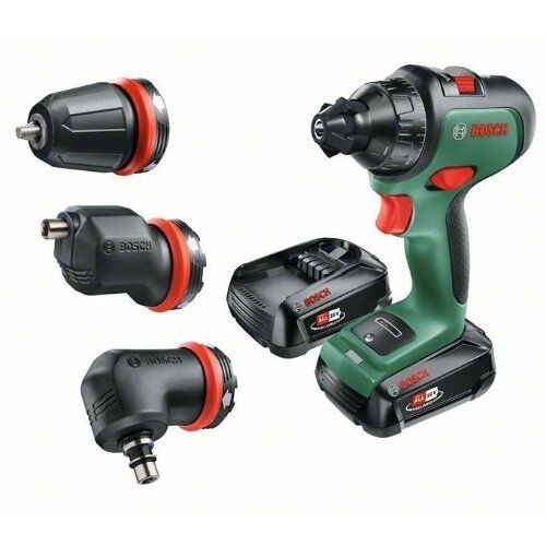  18-V-POWER FOR ALL-Akkusystem Bosch Akku-Zweigang-Bohrschrauber AdvancedDrill 18: 2x Akku, Winkel-, Exzenteraufsatz 12377540