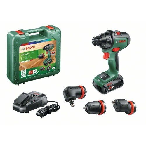  18-V-POWER FOR ALL-Akkusystem Bosch Akku-Zweigang-Bohrschrauber AdvancedDrill 18: 1x Akku, Winkel-/Exzenteraufsatz 12377507