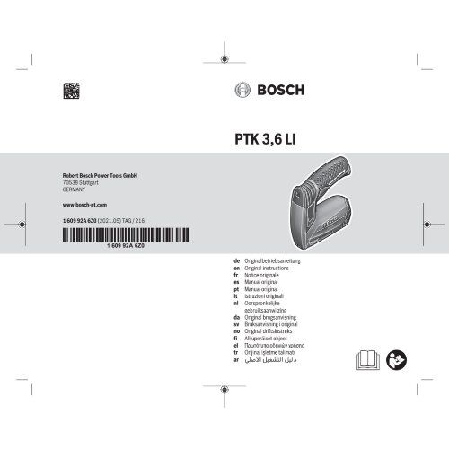  Akku-Geräte Kabelfreie Helfer für Haus und Garten Bosch Akku-Tacker PTK 3,6 LI 12377592