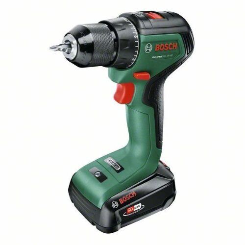  18-V-POWER FOR ALL-Akkusystem Bosch Akku-Zweigang-Bohrschrauber UniversalDrill 18V-60: 2 Akkupacks PBA 18V 2,0Ah W-B 12377573
