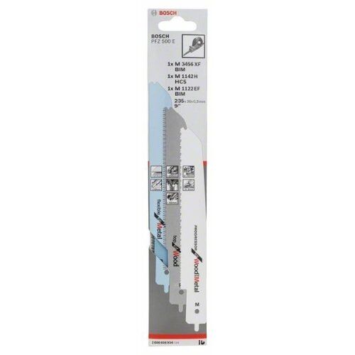  Bosch sonstiges Bosch Stichsägeblatt-Set für Bosch-Multisäge PFZ 500 E, 3-tlg. 12368799