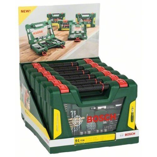  Bosch sonstiges Bosch V-Line Box, Bohrer- und Bit-Set, 91-tlg., Ratschen-Schraubendreher, Magnetstab 12368733