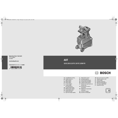  Gartengeräte Häcksler Bosch Leisehäcksler AXT 22 D 12377849