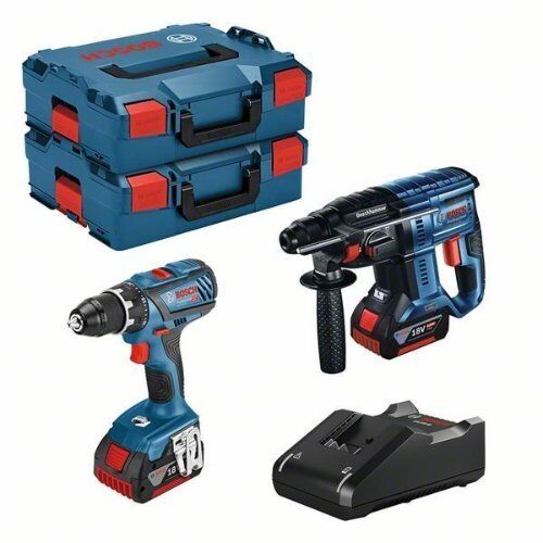  Profi-Sets Bosch 18V-Set: GSR 18V-28 + GBH 18V-21 + 2 x GBA 4.0Ah + GAL 18V-40 + L-BOXX 12377795