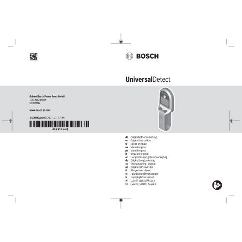  Ortungs- und Inspektionsgeräte Ortungsgeräte Bosch Digitales Ortungsgerät UniversalDetect 12377778