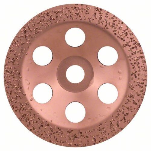  Carbide-Schleifköpfe, 22,23-mm-Bohrung für große Winkelschleifer Bosch Carbide-Topfscheibe, für große Winkelschleifer mit Spannmutter 12377392