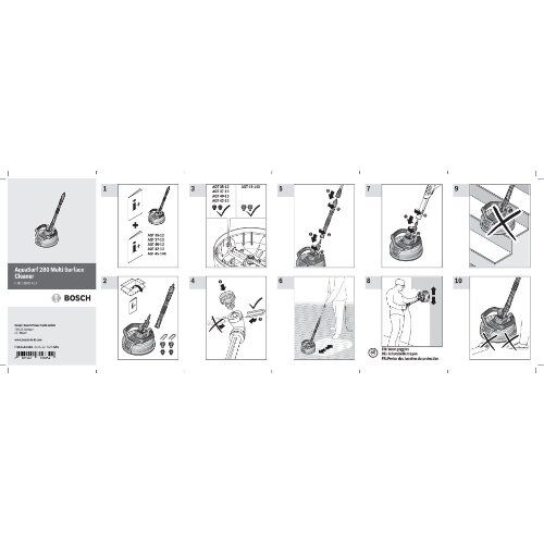  Aquatak Terrassenreiniger Bosch Multi-Flächenreiniger Aquasurf 280, Systemzubehör 12377968