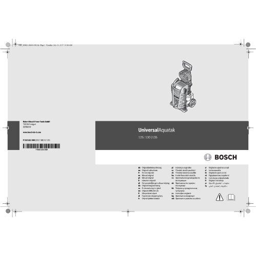  Hochdruckreiniger Hochdruckreiniger Bosch Hochdruckreiniger UniversalAquatak 130 12377875
