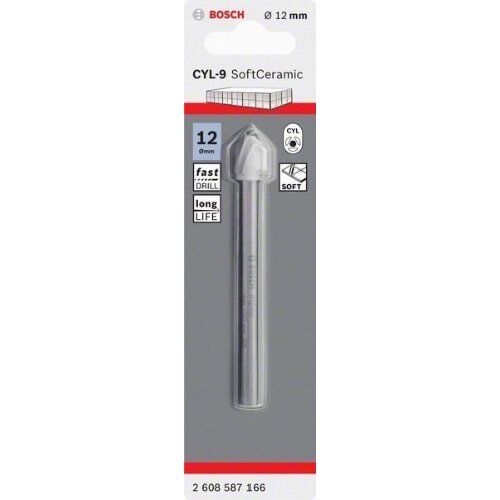  CYL-9 SoftCeramic Bohrer Bosch Fliesenbohrer CYL-9 Ceramic, für Dreh- und Schlagbohrer 12370326