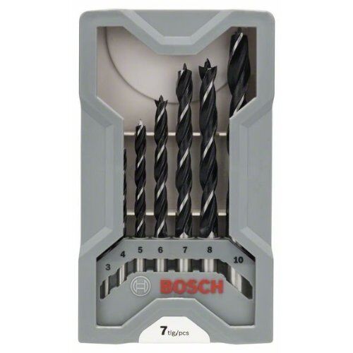  Holzspiralbohrer-Sets mit zylindrischem Schaft Bosch 7-tlg. Holzbohrer-Set, 3–10 mm, für Bohrmaschinen 12370666