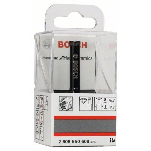  Diamantbohrer Nassdiamantbohrer Diamond for HardCeramic Bosch Diamantnassbohrer Diamond for Hard Ceramics, für Bohrmaschinen 12370042
