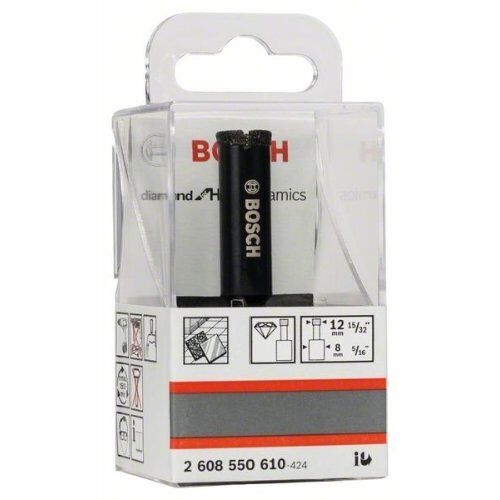  Diamantbohrer Nassdiamantbohrer Diamond for HardCeramic Bosch Diamantnassbohrer Diamond for Hard Ceramics, für Bohrmaschinen 12370041