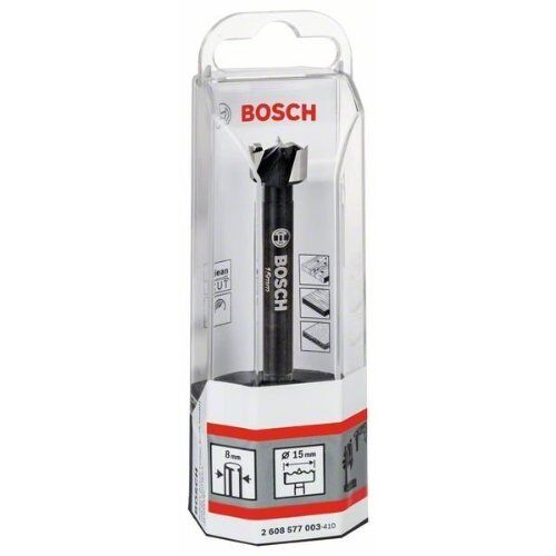  Forstner Holzbohrer mit Wellenschliff Bosch Forstnerbohrer 15 mm, für Bohrmaschinen 12370395