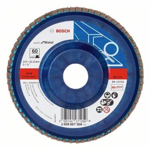  X551 Expert for Metal Fächerschleifscheiben, gerade Version, Kunststoff Bosch Fächerschleifscheibe X551, Expert for Metal, für kleine Winkelschleifer 12376085
