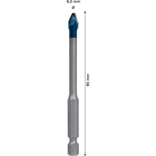  EXPERT HEX-9 HardCeramic Bohrer Bosch EXPERT HEX-9 HardCeramic Bohrer, 6 x 90 mm, für Dreh- und Schlagbohrer 12370321