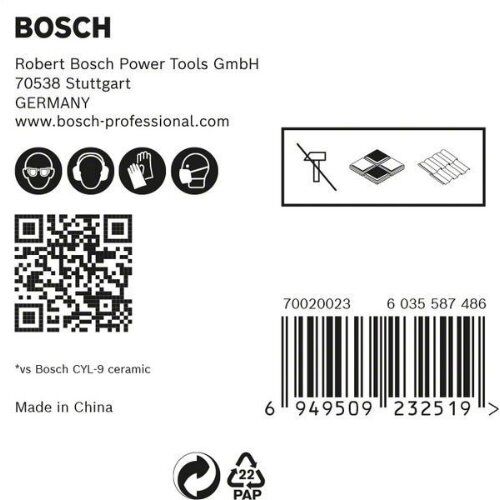  EXPERT HEX-9 HardCeramic Bohrer-Sets Bosch EXPERT HEX-9 HardCeramic Dachziegel-Bohrer-Set, 6 mm, 5-tlg., für Dreh- und Schlagbohrer 12370338