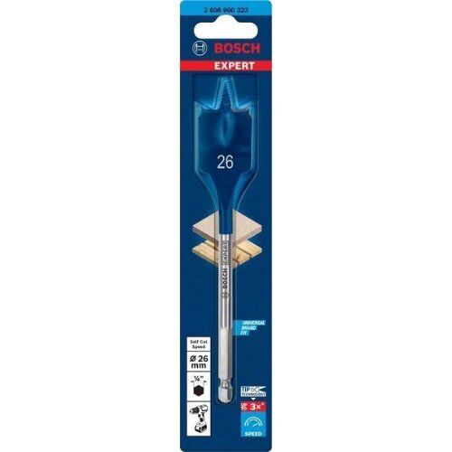  EXPERT SelfCut Speed Flachfräsbohrer Bosch EXPERT SelfCut Speed Flachfräsbohrer, 26 x 152 mm, für Bohrmaschinen 12370411