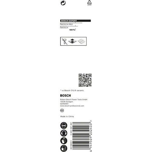  EXPERT HEX-9 HardCeramic Bohrer Bosch EXPERT HEX-9 HardCeramic Bohrer, 4 x 90 mm, für Dreh- und Schlagbohrer 12370319