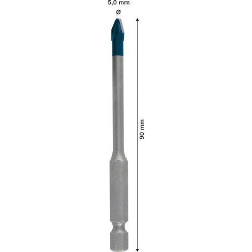  EXPERT HEX-9 HardCeramic Bohrer Bosch EXPERT HEX-9 HardCeramic Bohrer, 5 x 90 mm, für Dreh- und Schlagbohrer 12370315