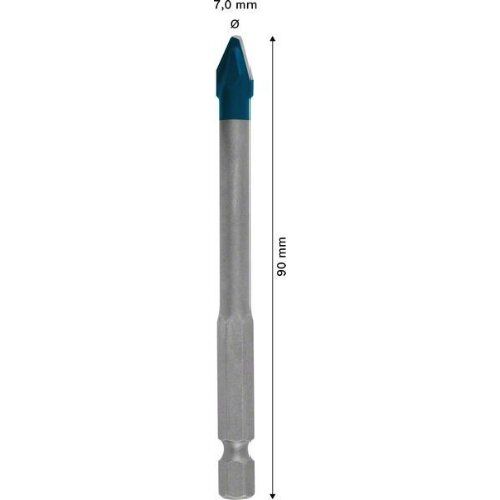  EXPERT HEX-9 HardCeramic Bohrer Bosch EXPERT HEX-9 HardCeramic Bohrer, 7 x 90 mm, für Dreh- und Schlagbohrer 12370316