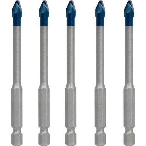  EXPERT HEX-9 HardCeramic Bohrer-Sets Bosch EXPERT HEX-9 HardCeramic Dachziegel-Bohrer-Set, 6 mm, 5-tlg., für Dreh- und Schlagbohrer 12370338