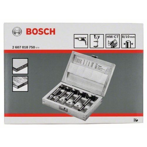  Carbide-Scharnierlochbohrer-Sets Wood Bosch 5-tlg. Scharnierlochbohrer-Set, Carbide, 15–35 mm, für Bohrmaschinen 12370674