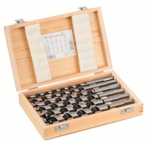  Holzschlangenbohrer-Sets mit Sechskantschaft Bosch 6-tlg. Holzschlangenbohrer-Set, 10–20 mm, für Dreh- und Schlagbohrer 12370675