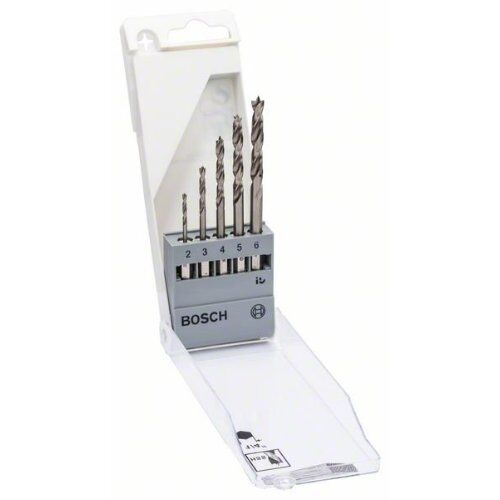  Holzspiralbohrer-Sets mit Sechskantschaft Bosch 5-tlg. Holzbohrer-Set mit Sechskantschaft, 2–6 mm, für Dreh- und Schlagbohrer 12370678