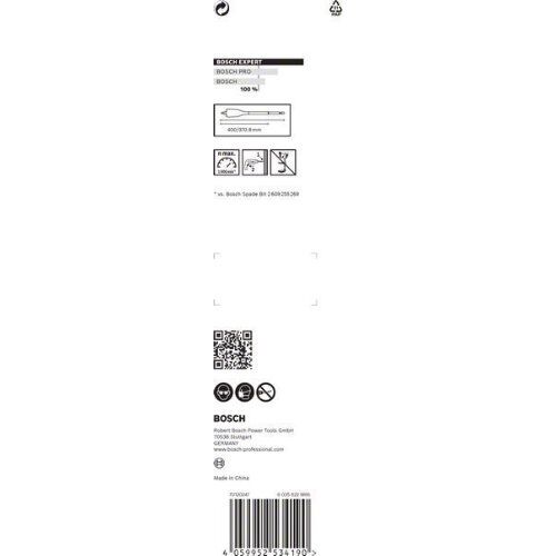  EXPERT SelfCut Speed Flachfräsbohrer Bosch EXPERT SelfCut Speed Flachfräsbohrer, 18 x 400 mm, für Bohrmaschinen 12370404
