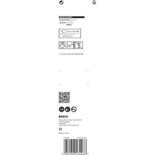  EXPERT SelfCut Speed Flachfräsbohrer Bosch EXPERT SelfCut Speed Flachfräsbohrer, 28 x 400 mm, für Bohrmaschinen 12370407