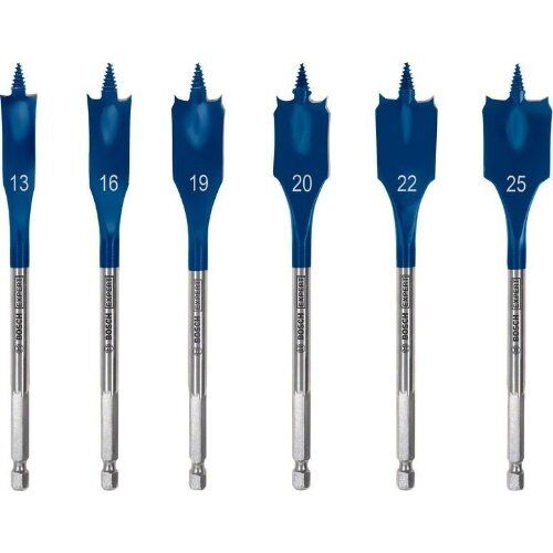  EXPERT SelfCut Speed Flachfräsbohrer-Sets Bosch EXPERT SelfCut Speed Flachfräsbohrer-Set, 13/16/19/20/22/25 mm, 6-tlg., für Bohrmaschinen 12370670