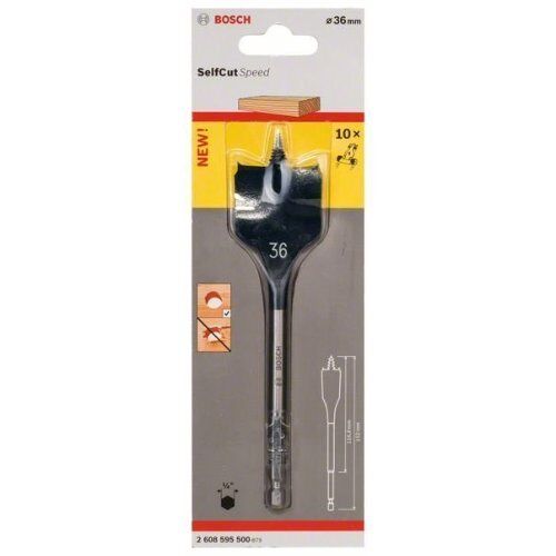  Flachfräsbohrer SelfCut Speed Bosch Flachfräsbohrer Self Cut Speed, Sechskant, für Dreh- und Schlagbohrer 12370638