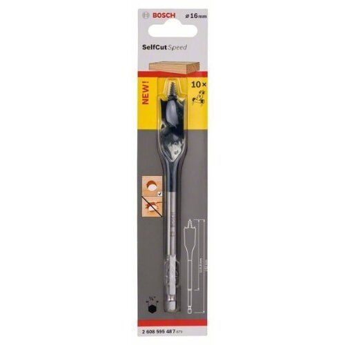  Flachfräsbohrer SelfCut Speed Bosch Flachfräsbohrer Self Cut Speed, Sechskant, für Dreh- und Schlagbohrer 12370643
