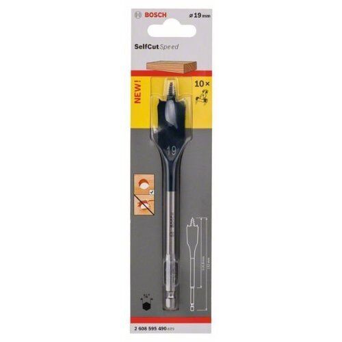  Flachfräsbohrer SelfCut Speed Bosch Flachfräsbohrer Self Cut Speed, Sechskant, für Dreh- und Schlagbohrer 12370633