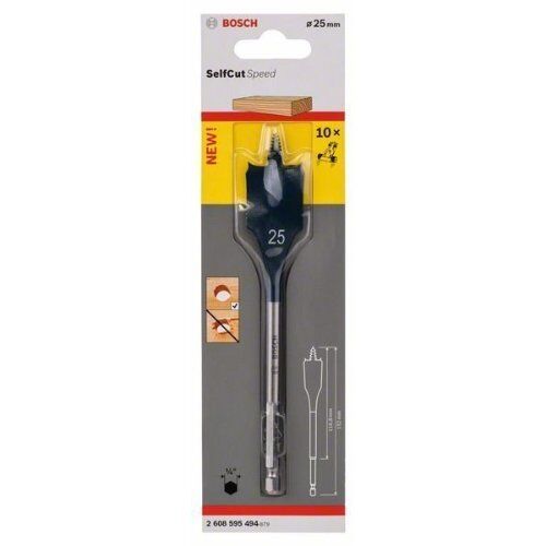  Flachfräsbohrer SelfCut Speed Bosch Flachfräsbohrer Self Cut Speed, Sechskant, für Dreh- und Schlagbohrer 12370656