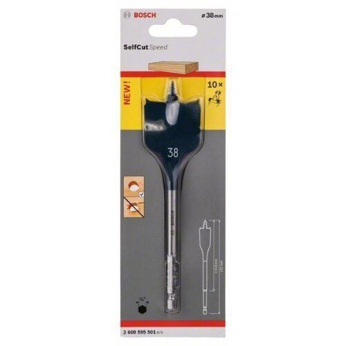  Flachfräsbohrer SelfCut Speed Bosch Flachfräsbohrer Self Cut Speed, Sechskant, für Dreh- und Schlagbohrer 12370648
