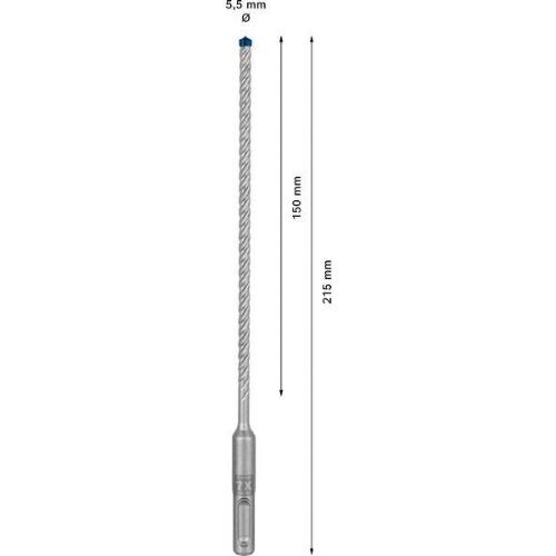  EXPERT SDS plus-7X Hammerbohrer Bosch EXPERT SDS-plus-7X Hammerbohrer, 5,5 x 150 x 215 mm, für Bohrhämmer 12370746