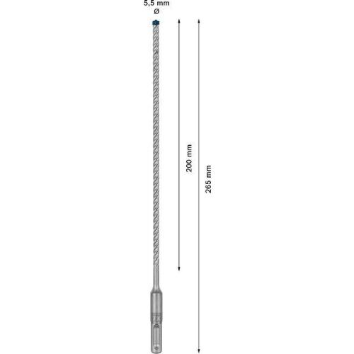 EXPERT SDS plus-7X Hammerbohrer Bosch EXPERT SDS-plus-7X Hammerbohrer, 5,5 x 200 x 265 mm, für Bohrhämmer 12370700
