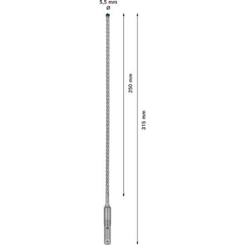  EXPERT SDS plus-7X Hammerbohrer Bosch EXPERT SDS-plus-7X Hammerbohrer, 5,5 x 250 x 315 mm, für Bohrhämmer 12370741