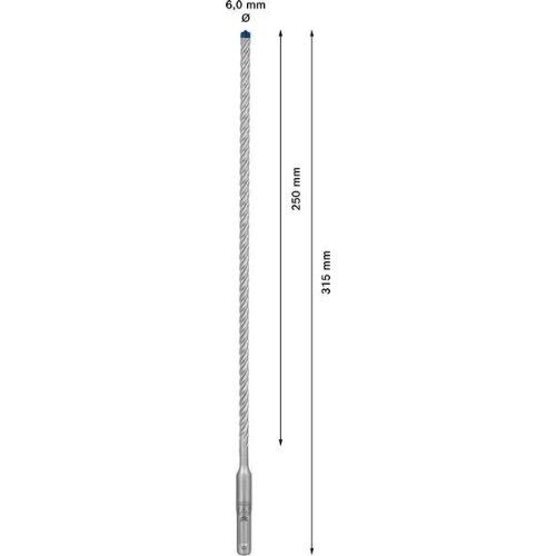  EXPERT SDS plus-7X Hammerbohrer Bosch EXPERT SDS-plus-7X Hammerbohrer, 6 x 250 x 315 mm, für Bohrhämmer 12370785