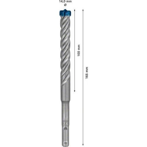  EXPERT SDS plus-7X Hammerbohrer Bosch EXPERT SDS-plus-7X Hammerbohrer, 14 x 100 x 165 mm, für Bohrhämmer 12370696