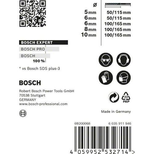  EXPERT SDS plus-7X Hammerbohrer-Sets Bosch EXPERT SDS-plus-7X Hammerbohrer-Set, 5/6/6/8/10 mm, 5-tlg., für Bohrhämmer 12371422