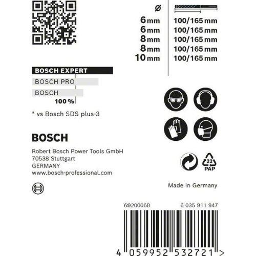  EXPERT SDS plus-7X Hammerbohrer-Sets Bosch EXPERT SDS-plus-7X Hammerbohrer-Set, 6/6/8/8/10 mm, 5-tlg., für Bohrhämmer 12371421