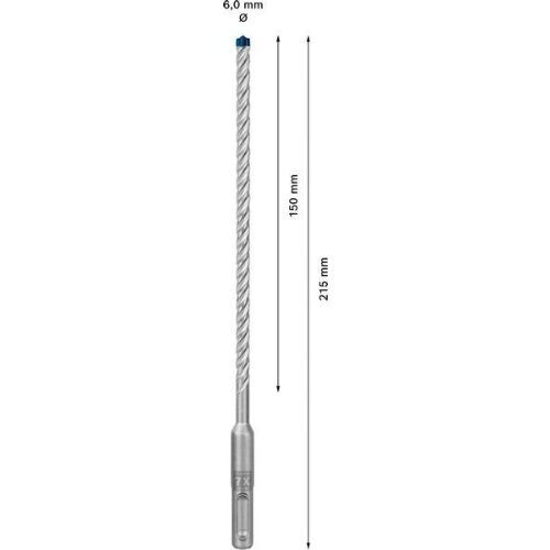  EXPERT SDS plus-7X Hammerbohrer Bosch EXPERT SDS-plus-7X Hammerbohrer, 6 x 150 x 215 mm, 10-tlg., für Bohrhämmer 12370804