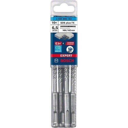  EXPERT SDS plus-7X Hammerbohrer Bosch EXPERT SDS-plus-7X Hammerbohrer, 6,5 x 100 x 165 mm, 10-tlg., für Bohrhämmer 12370694